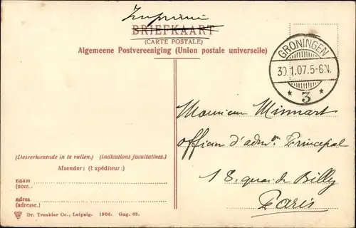 Ak Groningen Niederlande, Westerhaven