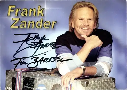 Ak Musiker Frank Zander, Portrait, Autogramm