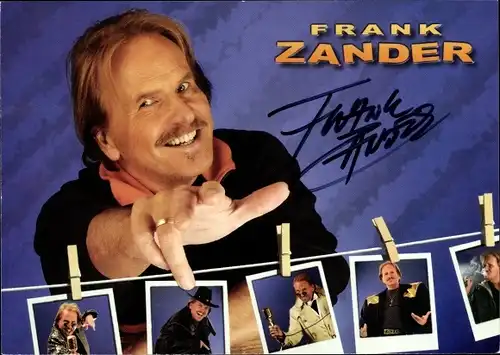 Ak Musiker Frank Zander, Portrait, Autogramm