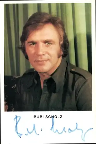Ak Boxer Bubi Scholz, Portrait, Autogramm
