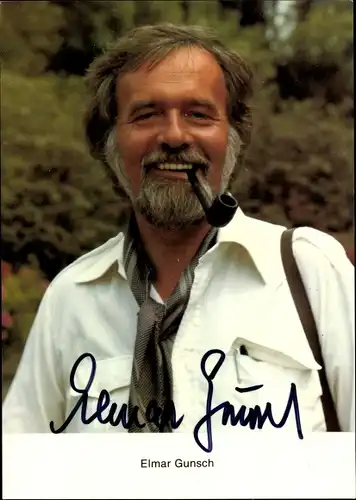 Ak Schauspieler Elmar Gunsch, Portrait, Autogramm