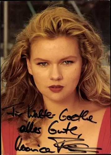 Ak Schauspielerin Veronica Ferres, Portrait, Autogramm