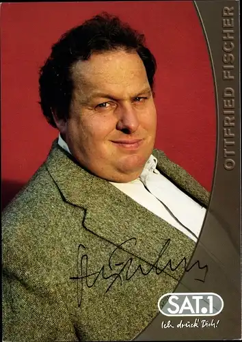 Ak Schauspieler Ottfried Fischer, Portrait, Autogramm