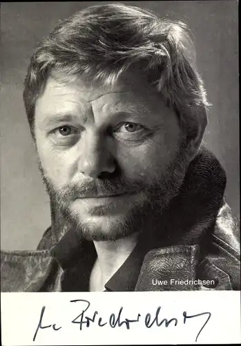 Ak Schauspieler Uwe Friedrichsen, Portrait, Autogramm