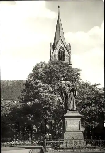 Ak Erfurt in Thüringen, Lutherdenkmal an der Kaufmannskirche