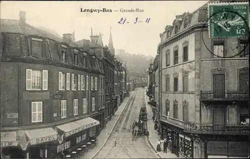 Ak Longwy Bas Meurthe et Moselle, Grande Rue