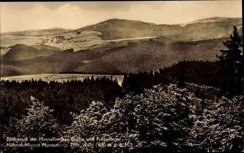 Ak Masserberg in Thüringen, Blick nach der Meuselbacher Kuppe, Fröbelturm