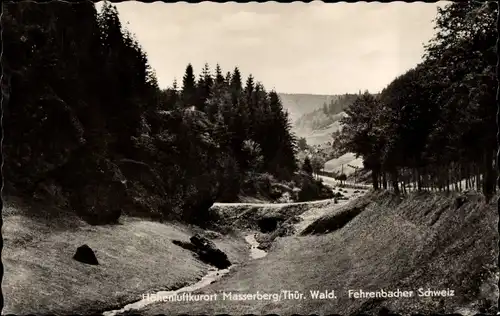 Ak Masserberg in Thüringen, Fehrenbacher Schweiz, Bach