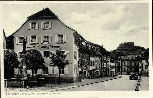 Ak Staufen im Breisgau Hochschwarzwald, Gasthof zur Krone