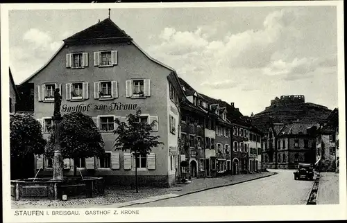 Ak Staufen im Breisgau Hochschwarzwald, Gasthof zur Krone