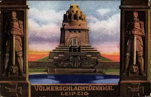 Künstler Ak Leipzig in Sachsen, Völkerschlachtdenkmal, Weihe 1913