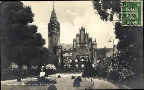 Ak Berlin Köpenick, Rathaus, Luisenhain