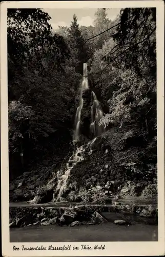 Ak Trusetal in Thüringen, Trusentaler Wasserfall