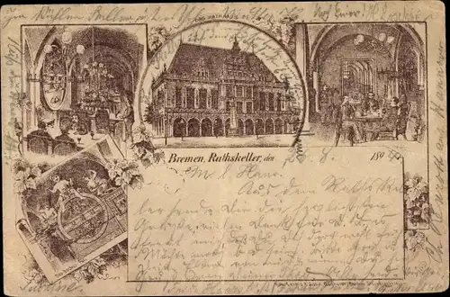 Litho Hansestadt Bremen, Rathskeller, Inneres