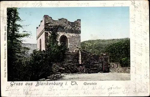 Ak Bad Blankenburg in Thüringen, Eberstein