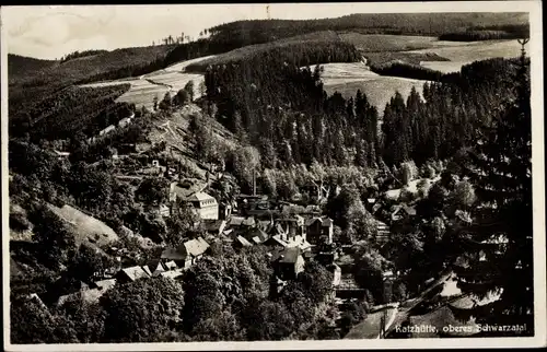 Ak Katzhütte im Schwarzatal, Panorama