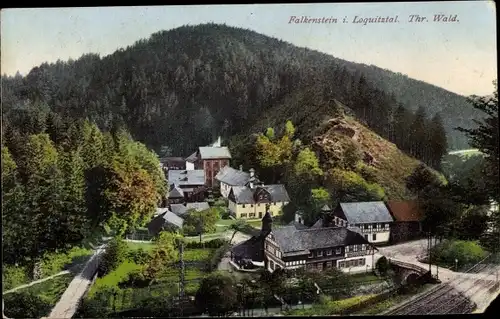 Ak Falkenstein im Loquitzgrund Ludwigsstadt in Oberfranken, Teilansicht