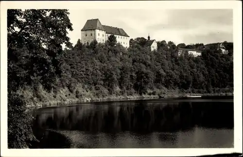 Ak Burgk Schleiz in Thüringen, Schloss Burgk an der Saale