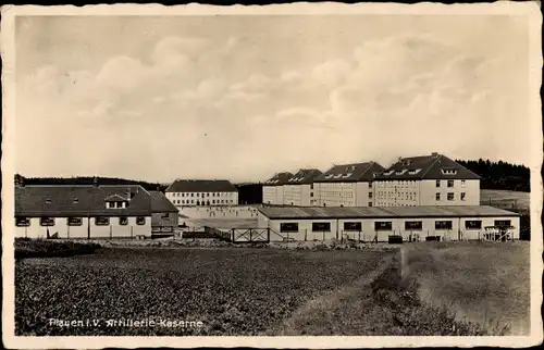 Ak Plauen im Vogtland, Artillerie Kaserne