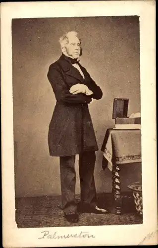 CdV Henry Temple, 3. Viscount Palmerston, Premierminister des Vereinigten Königreichs, Portrait