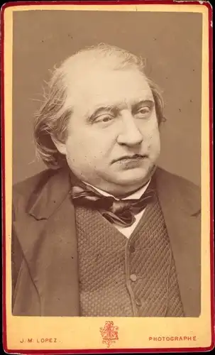 CdV Schriftsteller Ernest Renan, Portrait