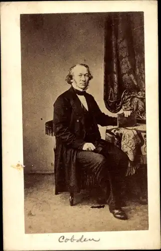 CdV Unternehmer Richard Cobden, Portrait