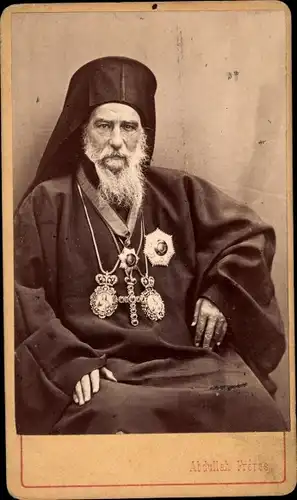 CdV Patriarch von Konstantinopel, in official Costume, Portrait
