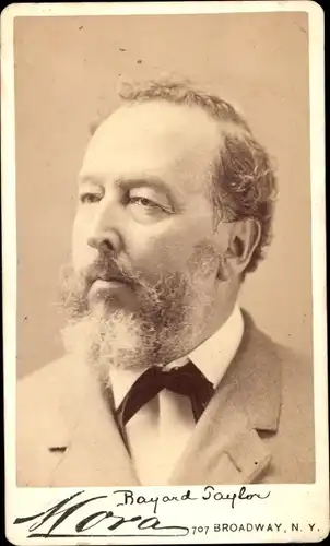 CdV Schriftsteller Bayard Taylor, Portrait