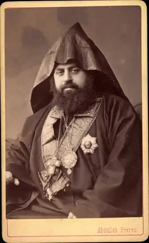 CdV Patriarch von Konstantinopel, in official Costume, Portrait