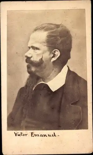 CdV Vittorio Emanuele II., König Viktor Emanuel II. von Italien, Portrait