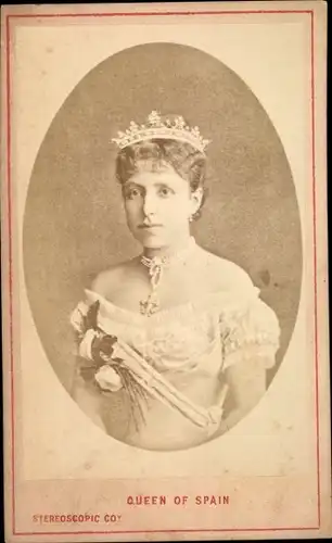 CdV Maria Christina von Österreich, Königin von Spanien, Portrait