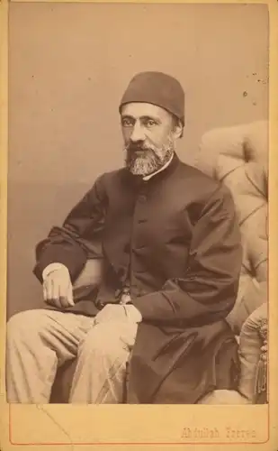 CdV Großwesir Mehmed Emin Ali Pascha des Osmanischen Reiches, 1873, Portrait, Abdülmecid-I.-Ära