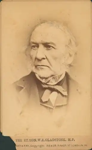 CdV The RT. Hon. W. E. Gladstone, M.P., Portrait