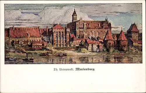 Künstler Ak Urtnowski, Th., Malbork Marienburg Westpreußen, Burg