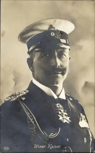 Ak Kaiser Wilhelm II., Portrait in Uniform