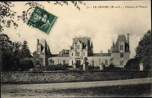 Ak Le Champ Maine et Loire, Chateau du Pineau