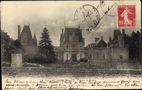 Ak Le Champ Maine et Loire, Chateau du Pineau