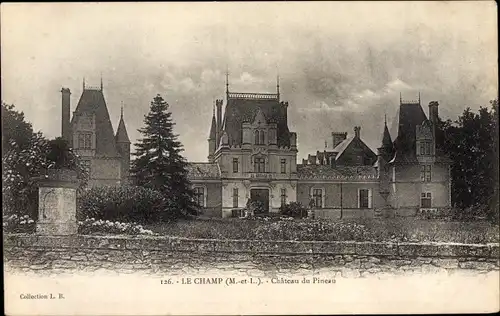 Ak Le Champ Maine et Loire, Chateau du Pineau