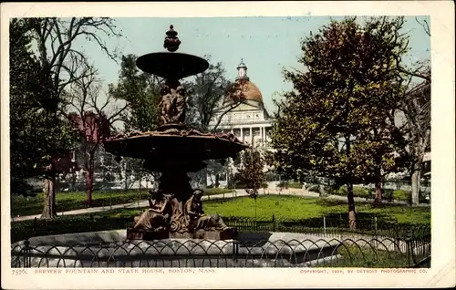 Ak Boston Massachusetts USA, Brewer Fountain, State House