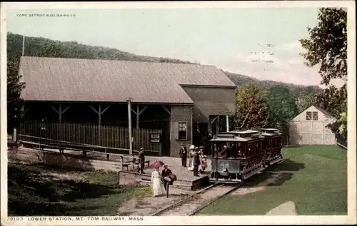 Ak Mount Tom Massachusetts USA, Unterstation, Mount Tom-Railway