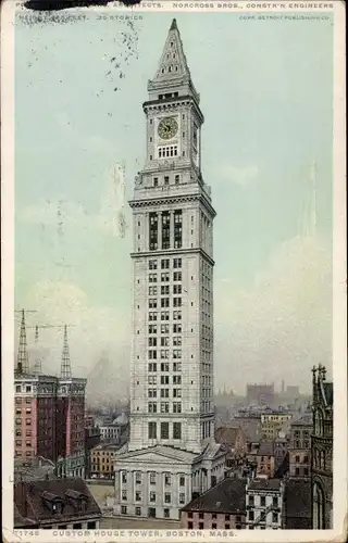 Ak Boston Massachusetts USA, Custom House Tower