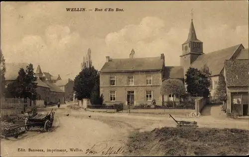 Ak Wellin Wallonien Luxemburg, Rue d'En Bas