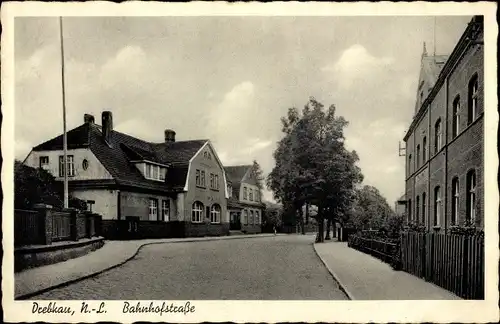 Ak Drebkau in der Niederlausitz, Bahnhofstraße