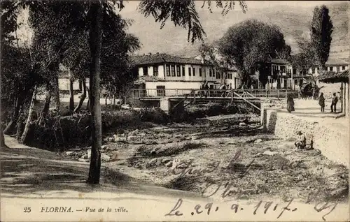 Ak Florina Griechenland, Blick auf die Stadt