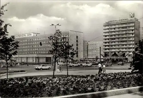Ak Gera in Thüringen, Interhotel Gera