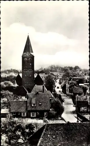 Ak Zeddam Montferland Gelderland Niederlande, Panorama, Kirche