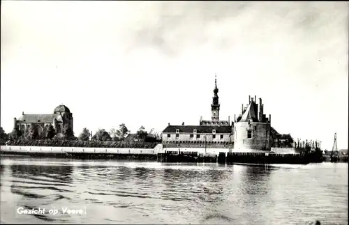 Ak Veere Zeeland Niederlande, Gezicht op Veere