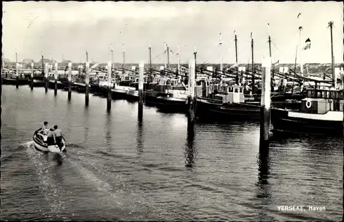 Ak Ierseke Yerseke Reimerswaal Zeeland, Hafen