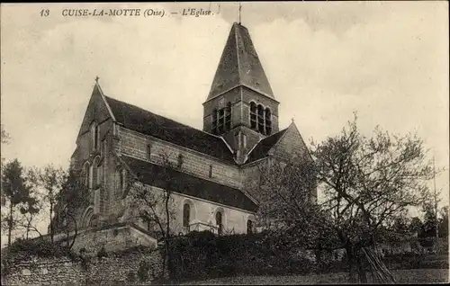 Ak Cuise la Motte Oise, Kirche