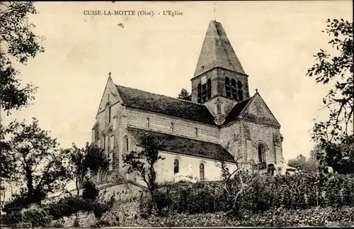 Ak Cuise la Motte Oise, Kirche